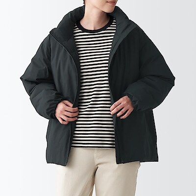 爆買い!】 無印良品 水を弾く 男女兼用 サイズ スタンドカラーダウン 爆買い!】 無印良品 水を弾く 男女兼用 サイズ スタンドカラーダウン