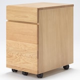 無垢材デスク（引出付）セット