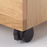 無垢材デスク（引出付）セット