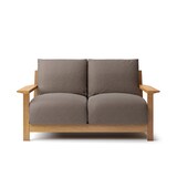 綿太番手　ソファ本体　木製フレーム　フェザーポケットコイル　２シーター用カバー