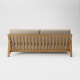 綿太番手　ソファ本体　木製フレーム　フェザーポケットコイル　３シーター用カバー