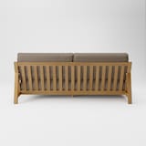 綿太番手　ソファ本体　木製フレーム　フェザーポケットコイル　３シーター用カバー