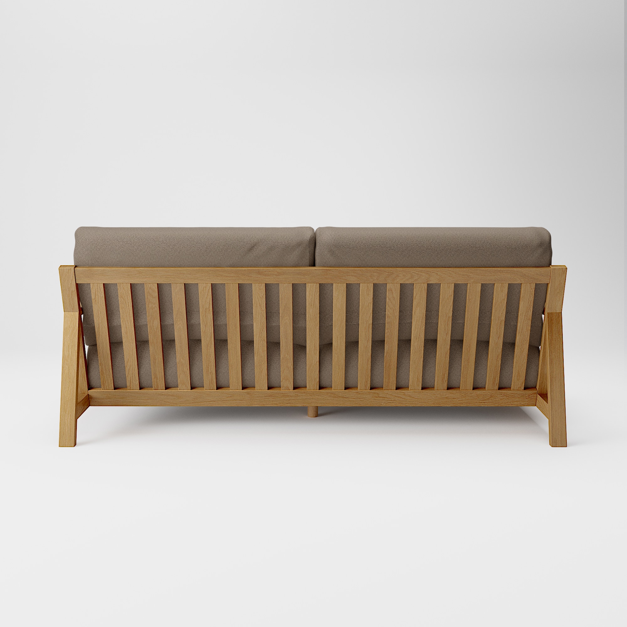 綿太番手　ソファ本体　木製フレーム　フェザーポケットコイル　３シーター用カバー