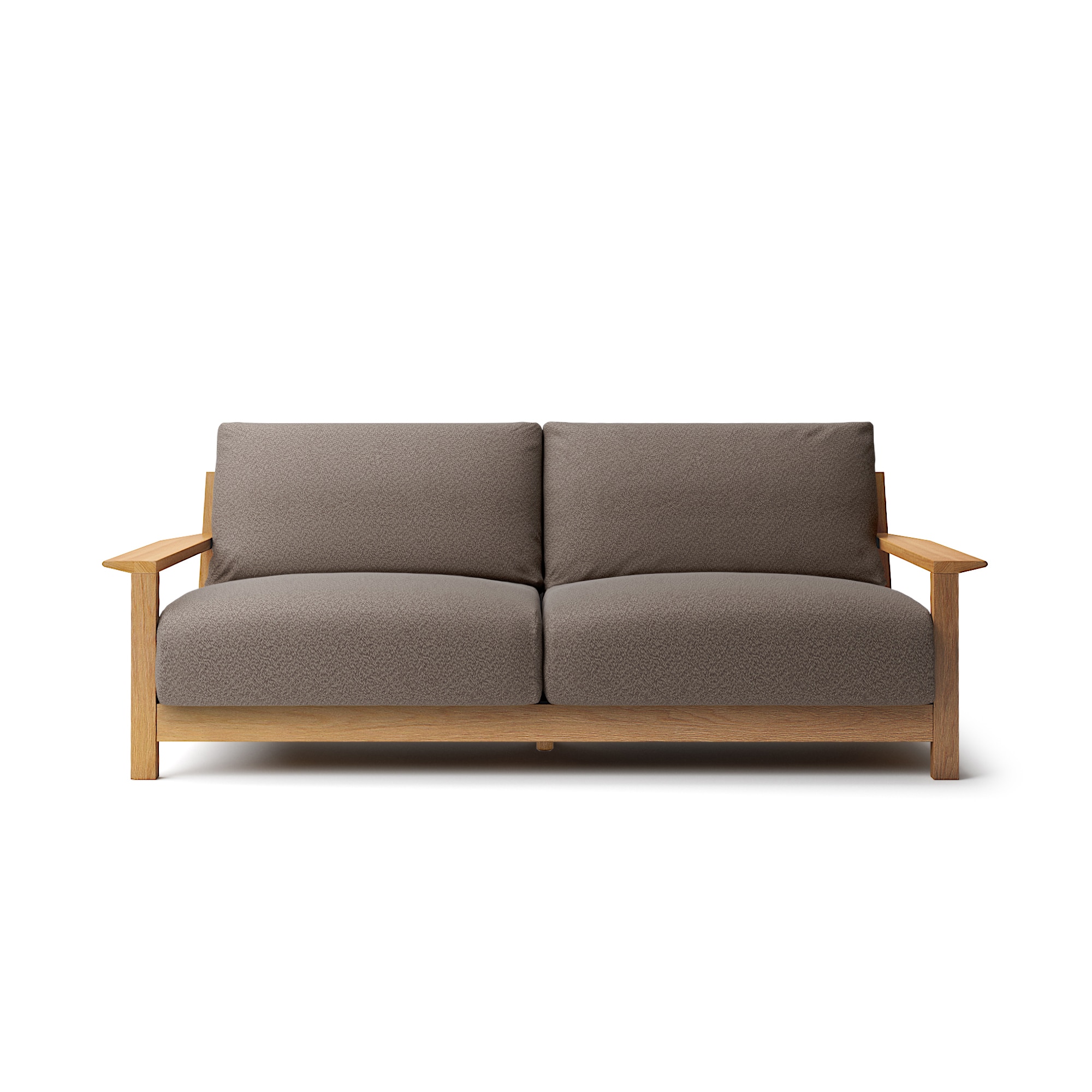 綿太番手 ソファ本体 木製フレーム フェザーポケットコイル 3シーター