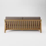 綿太番手　ソファ本体　木製フレーム　フェザーポケットコイル　３シーター用カバー