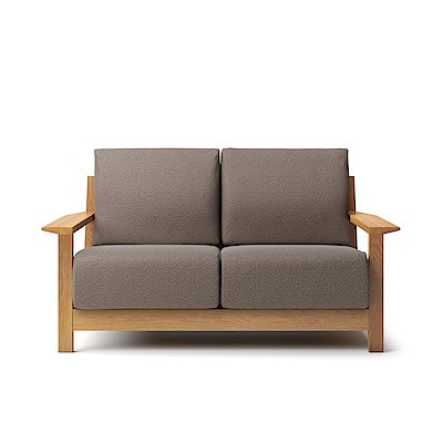 【カバー】綿太番手　ソファ本体　木製フレーム　ウレタンポケットコイル　２シーター用カバー