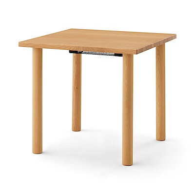 木製テーブル ダイニングこたつ オーク材幅８０×奥行８０×高さ７２ｃｍ 