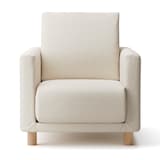 ソファ本体　麻綿平織カバー　生成　セット