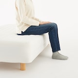 脚付マットレス・高密度ポケットコイル・ダブル（スチールメッシュ・洗えるカバー）