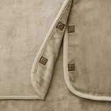 羽織れる電気ひざ掛け　ライトブラウン