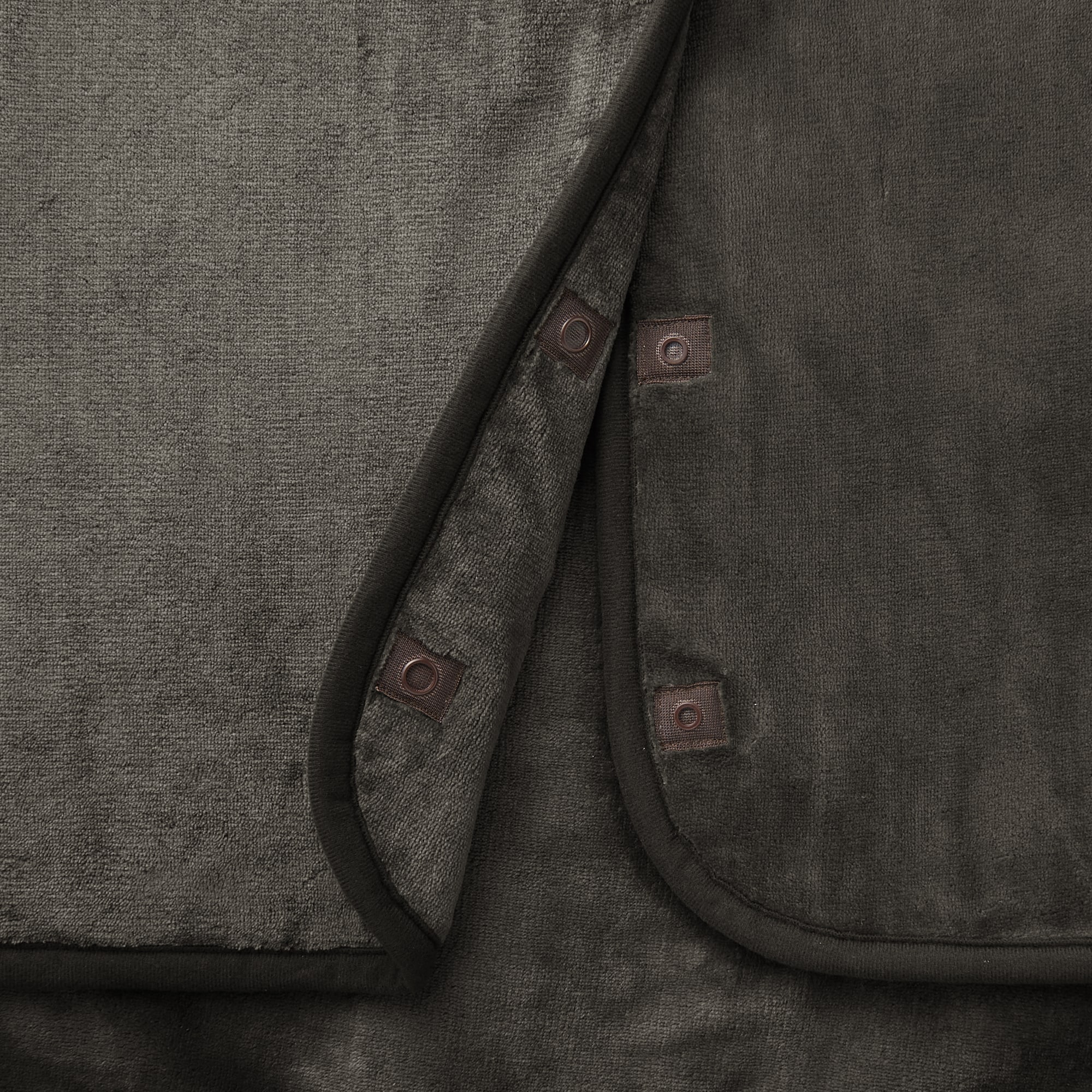 羽織れる電気ひざ掛け　ダークブラウン