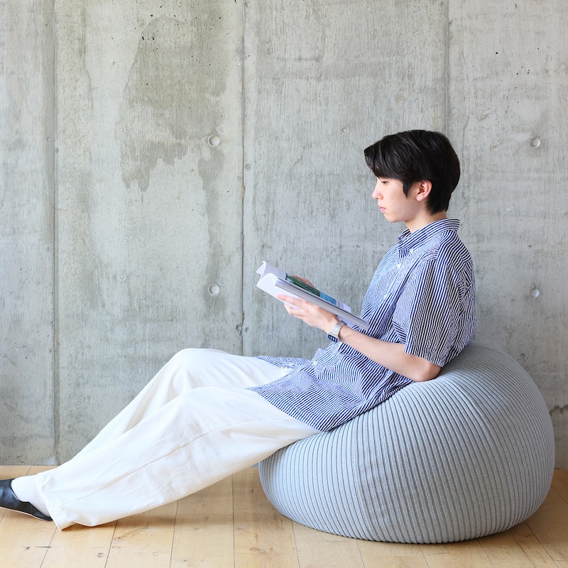 IDEE］PUUF COVER White × Black Mix 