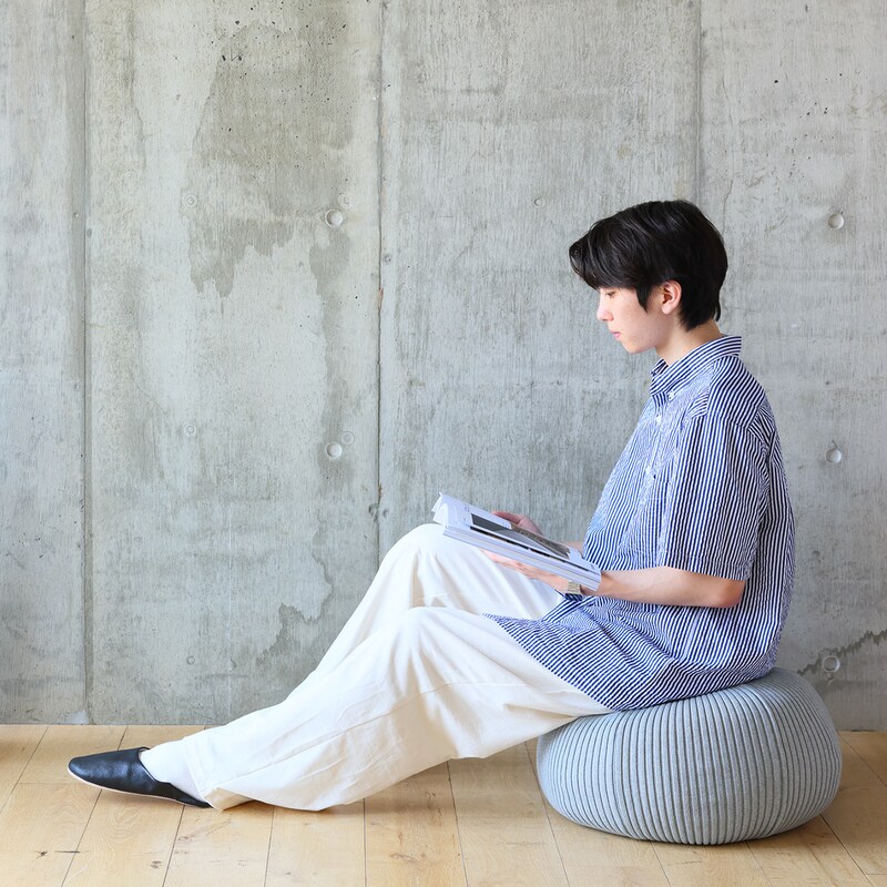 IDEE］PUUF COVER White × Black Mix 
