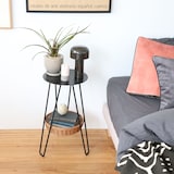 ［ＩＤＥＥ］ＷＡＬＬＡＢＹ　ＳＩＤＥ　ＴＡＢＬＥ　Ｂｌａｃｋ