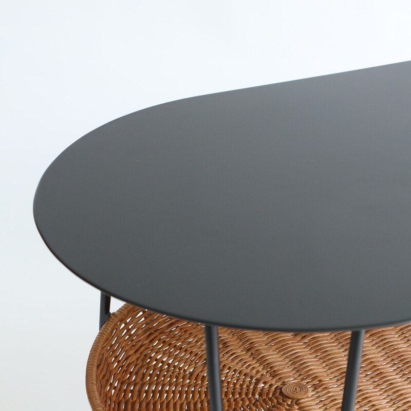 IDEE］WALLABY LOW TABLE OVAL BLACK 