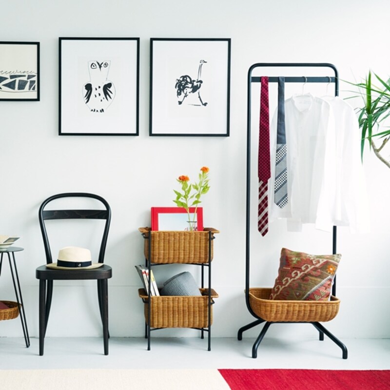 IDEE］WALLABY BASKET STAND Black | 無印良品 