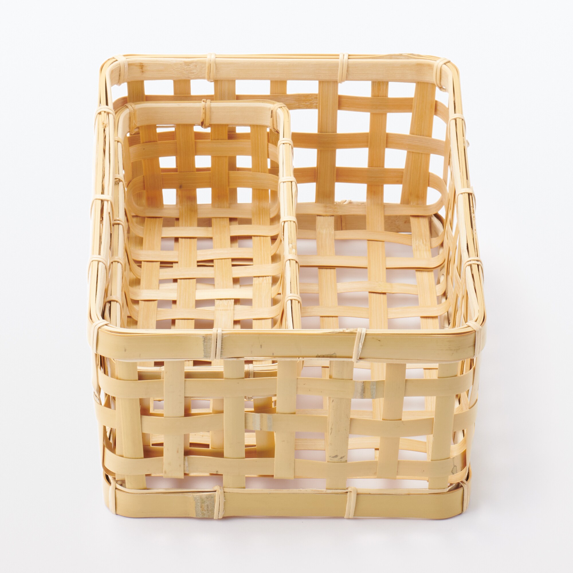 人気ブラドン 竹材 編みかご | 無印良品 小物入れ