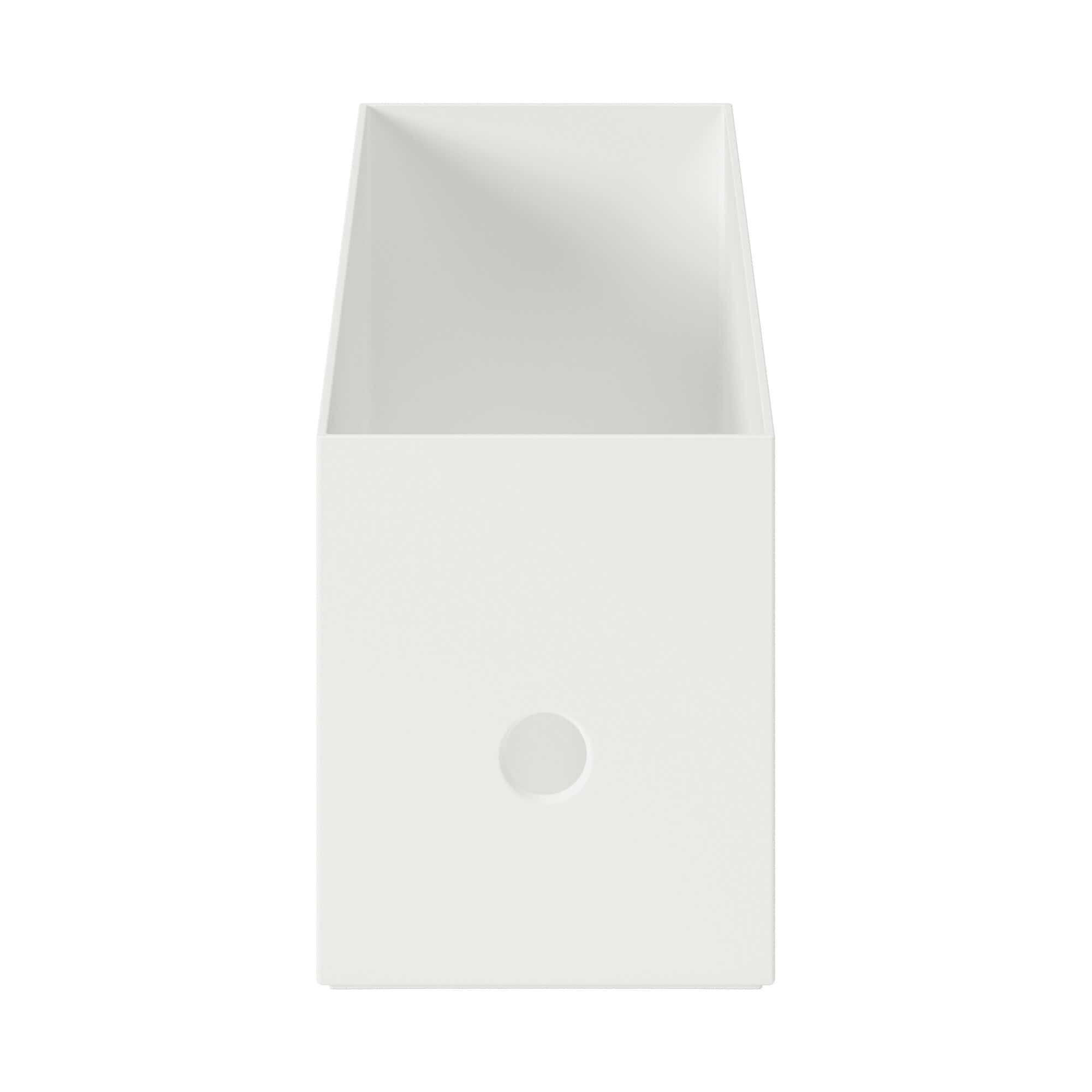 ポリプロピレンファイルボックススタンダード　１／２　ホワイトグレー