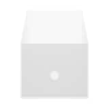 ポリプロピレンファイルボックススタンダード　ワイド　１／２　クリア