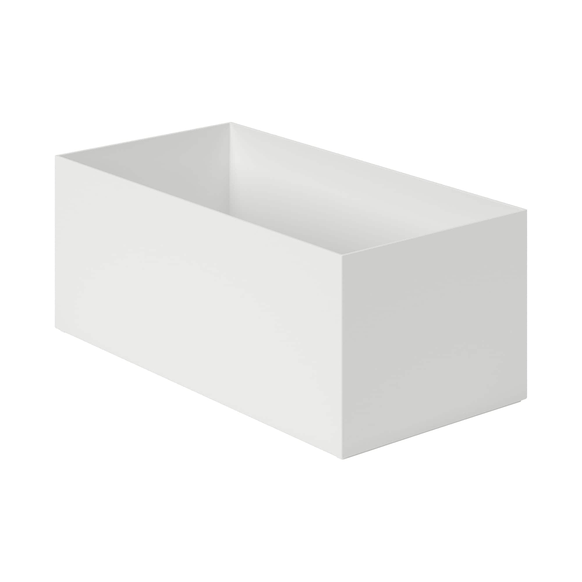 ポリプロピレンファイルボックススタンダード　ワイド　１／２　ホワイトグレー