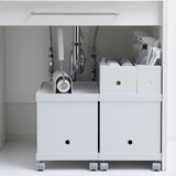 ポリプロピレンファイルボックススタンダード　ワイド　１／２　ホワイトグレー