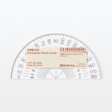 アクリル分度器　半円