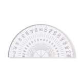 アクリル分度器　半円