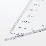 アクリル三角定規　４５度