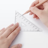 アクリル三角定規　４５度