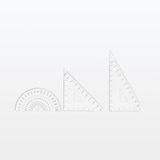 アクリル三角定規　４５度