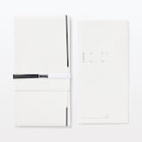 金封弔事用　短冊４枚　黒白水引　中包み付き