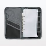 ポリエステル　パスポートケース　クリアポケット付