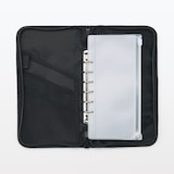 ポリエステル　パスポートケース　クリアポケット付