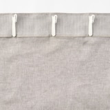 麻平織ノンプリーツカーテン／オフ白