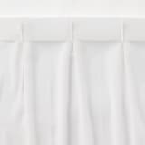 ポリエステルスラブボイルプリーツカーテン／オフ白