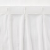 ポリエステルスラブボイルプリーツカーテン／オフ白