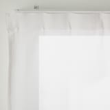 ポリエステルスラブボイルノンプリーツカーテン／オフ白