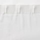 ポリエステルスラブボイルノンプリーツカーテン／オフ白