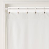 花粉をキャッチし熱を通しにくいレースノンプリーツカーテン／オフ白