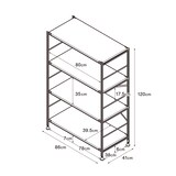 ステンレスユニットシェルフ　ステンレス棚セット　ワイド　中