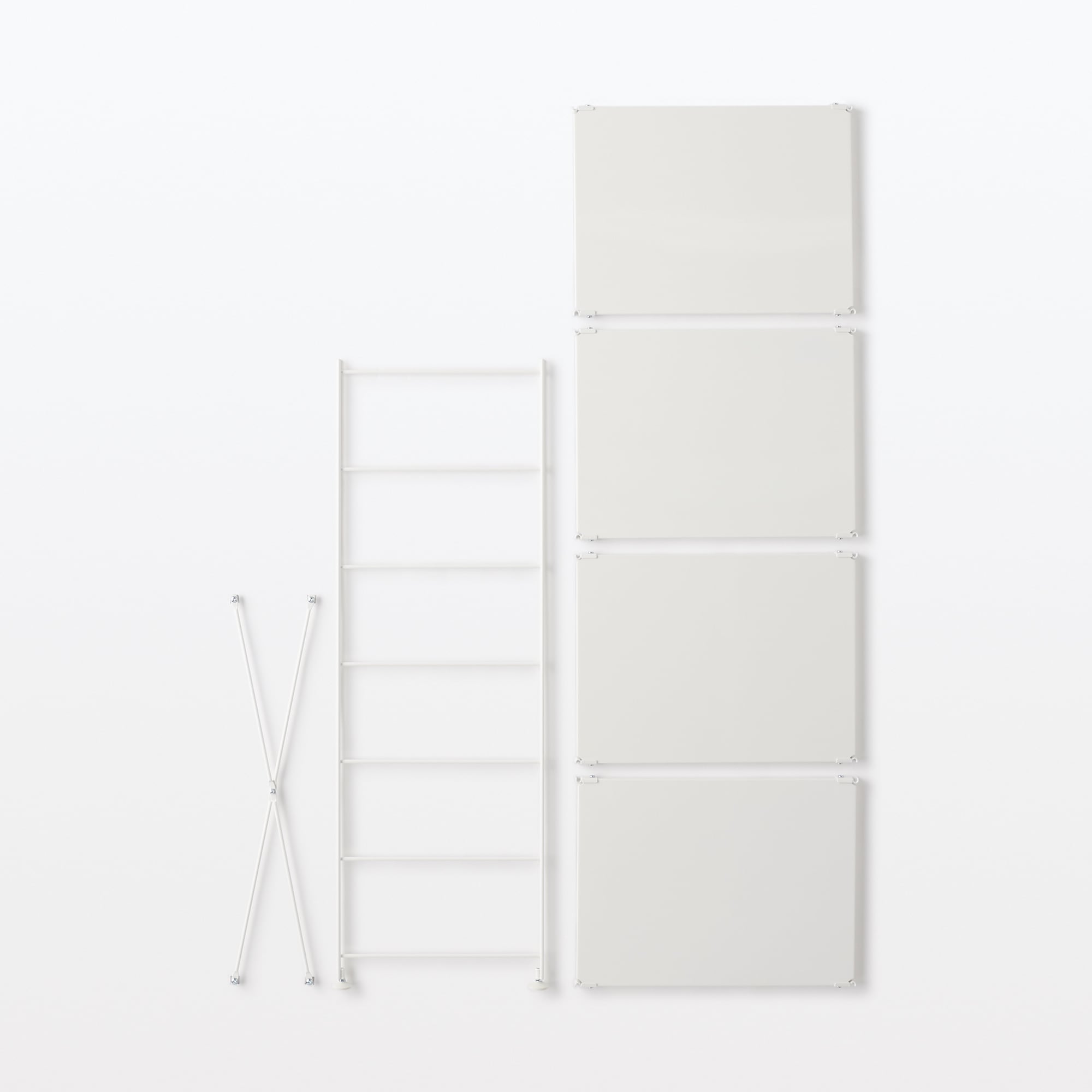 スチールユニットシェルフ用スチール棚追加セット　幅５６ｃｍタイプ　中