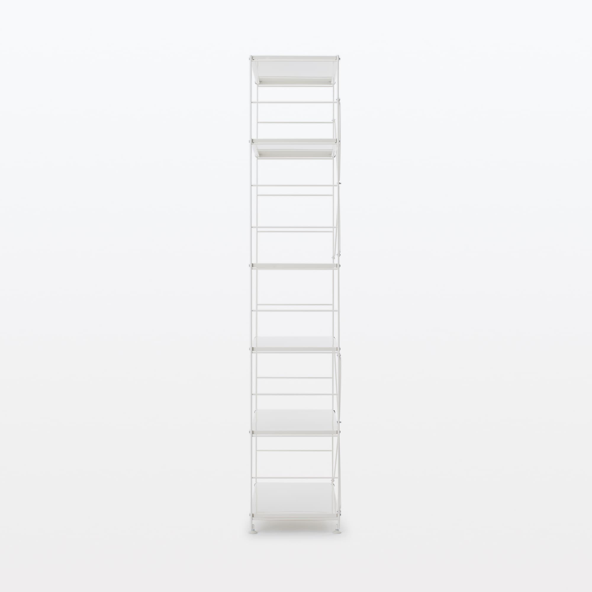 スチールユニットシェルフ　スチール棚セット　特大　ライトグレー