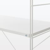 スチールユニットシェルフ　スチール棚セット　特大　ライトグレー