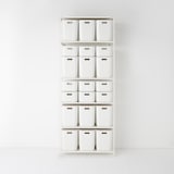 スチールユニットシェルフ　スチール棚セット　特大　ライトグレー