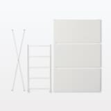 スチールユニットシェルフ用スチール棚追加セット　幅８４ｃｍタイプ　小