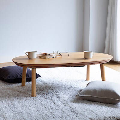 人気アイテム ゆきと様専用★無印良品 楕円こたつ小 ナチュラルMJ-KDS1-N - こたつ