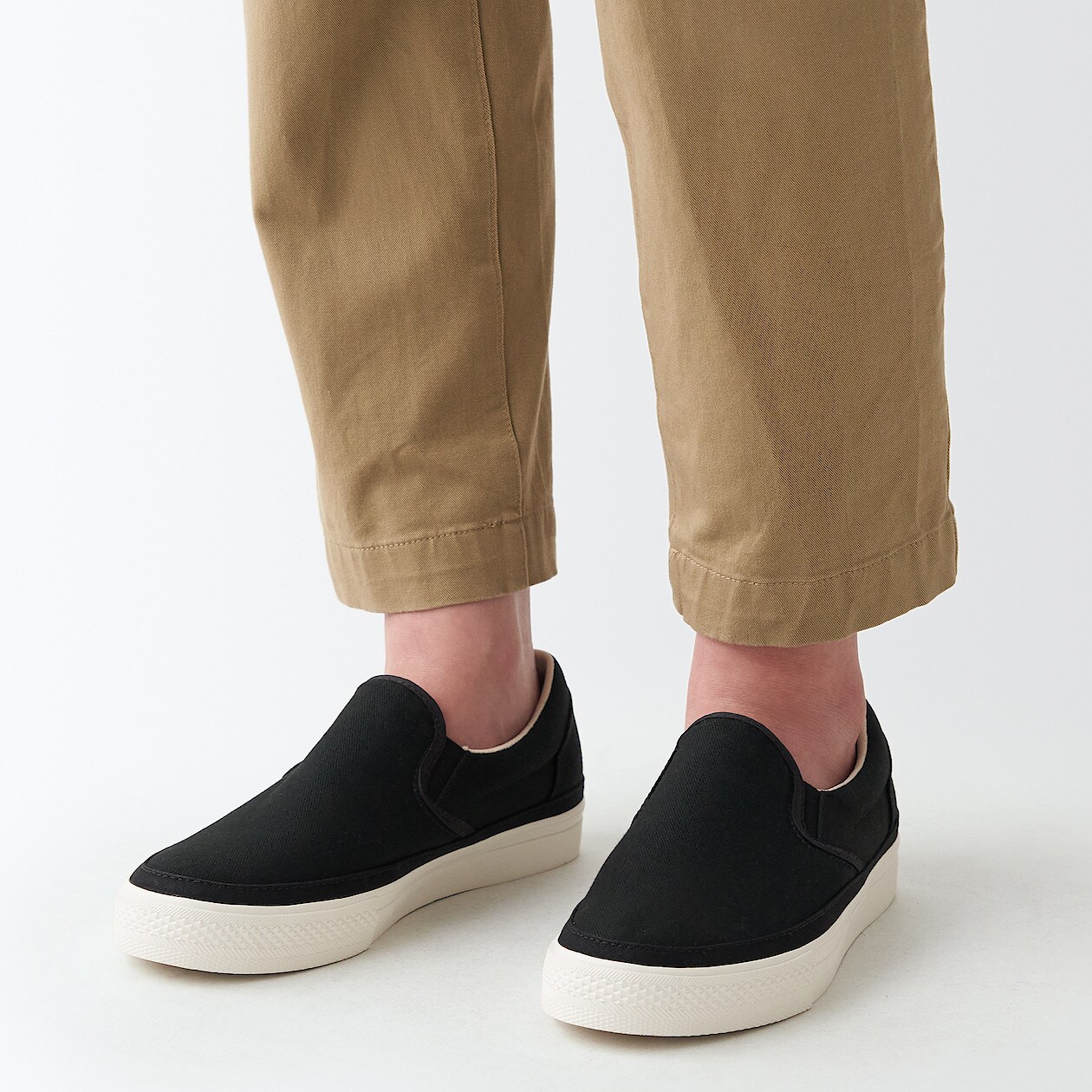 疲れにくい スリッポンスニーカー 23 5cm 黒 スニーカー 婦人 レディース 通販 無印良品 疲れにくい スリッポンスニーカー 23 5cm 黒 スニーカー 婦人 レディース 通販 無印良品