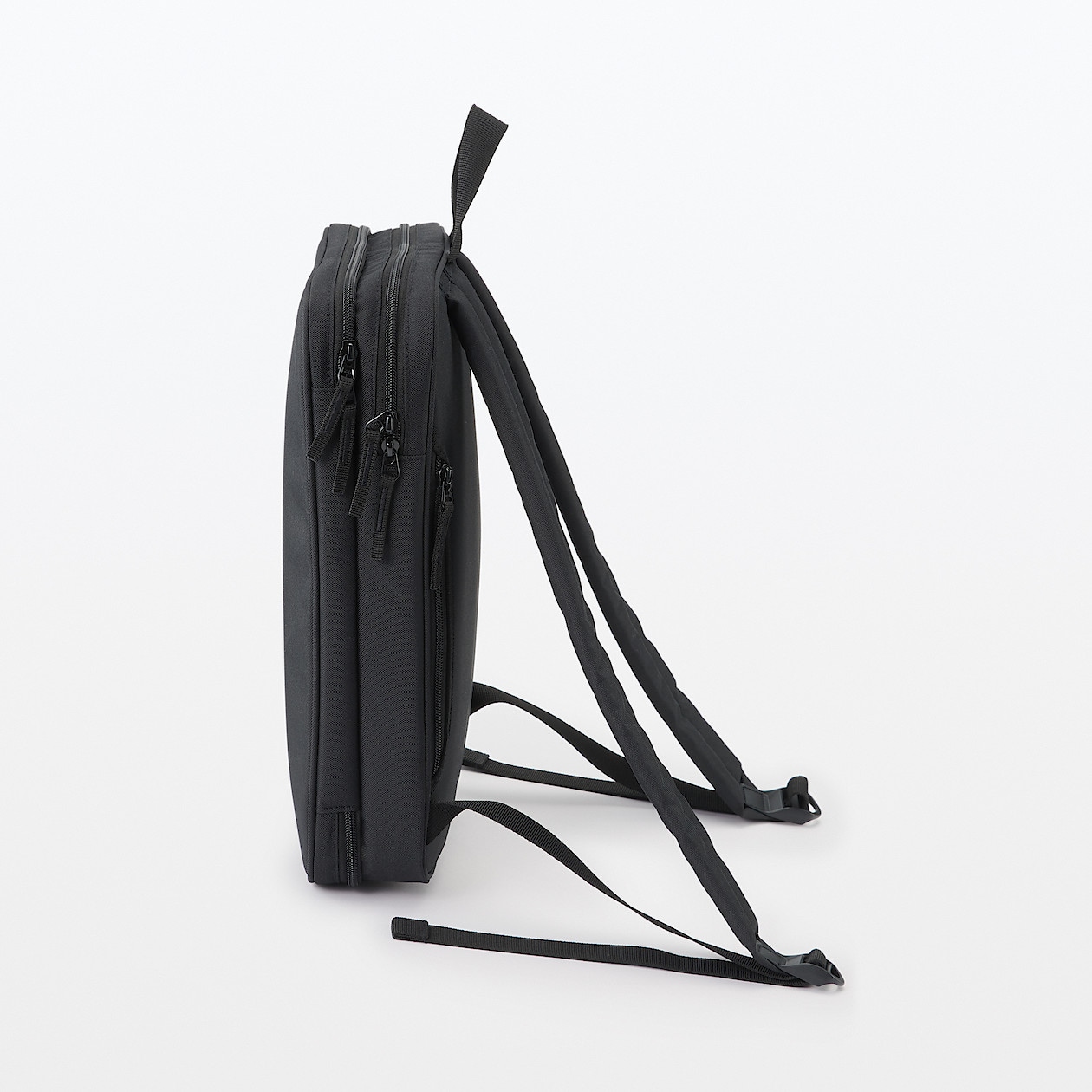 肩の負担を軽くする 開いて使えるpcリュックサック 黒 リュックサック バックパック 通販 無印良品 肩の負担を軽くする 開いて使えるpcリュックサック 黒 リュックサック バックパック 通販 無印良品