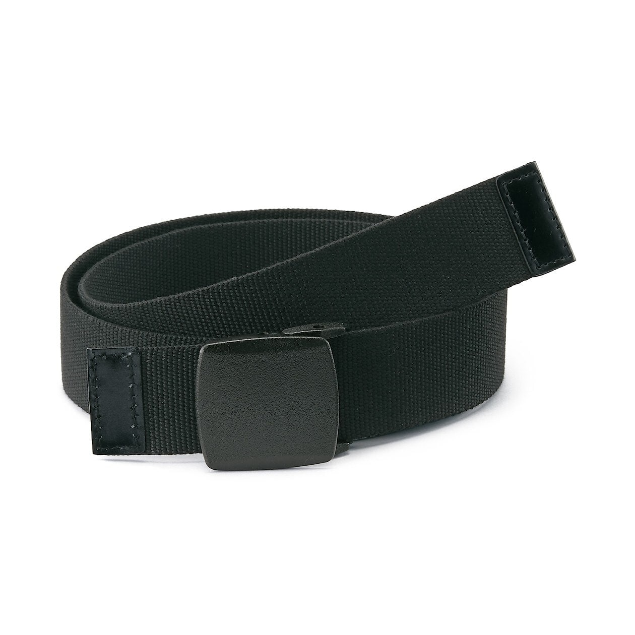 自由な位置で留められる 太幅テープベルト 黒 ベルト 通販 無印良品