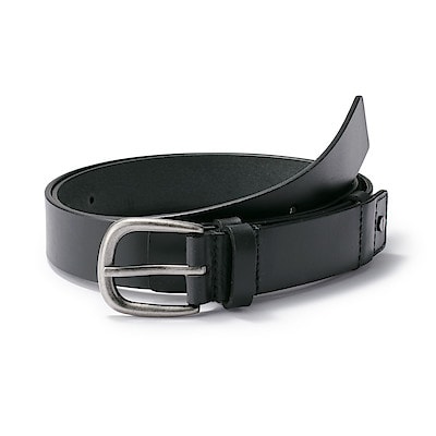 ヌメ革　切らずに長さを調節できるベルト　